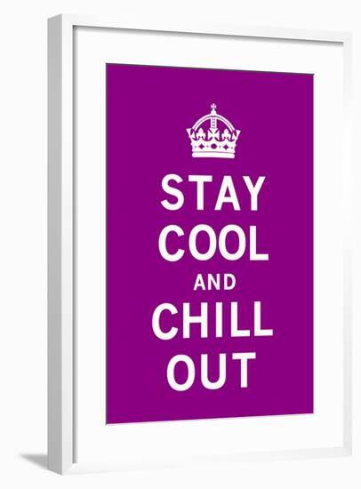 Stay Cool and Chill Out-The Vintage Collection-Framed Art Print