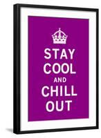 Stay Cool and Chill Out-The Vintage Collection-Framed Art Print