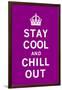 Stay Cool and Chill Out-The Vintage Collection-Framed Art Print