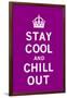 Stay Cool and Chill Out-The Vintage Collection-Framed Art Print