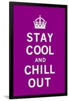 Stay Cool and Chill Out-The Vintage Collection-Framed Art Print