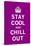 Stay Cool and Chill Out-The Vintage Collection-Stretched Canvas