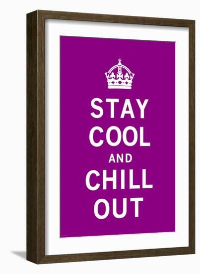 Stay Cool and Chill Out-The Vintage Collection-Framed Art Print