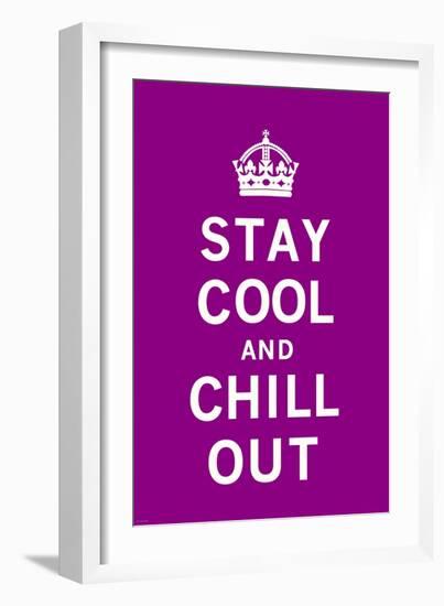 Stay Cool and Chill Out-The Vintage Collection-Framed Art Print