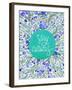 Stay Curious in Blue and Turquoise-Cat Coquillette-Framed Giclee Print