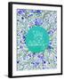 Stay Curious in Blue and Turquoise-Cat Coquillette-Framed Giclee Print