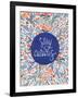 Stay Curious in Navy and Red-Cat Coquillette-Framed Giclee Print