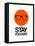 Stay Focused Circle 1-NaxArt-Framed Stretched Canvas