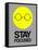 Stay Focused Circle 2-NaxArt-Framed Stretched Canvas