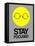 Stay Focused Circle 2-NaxArt-Framed Stretched Canvas