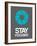 Stay Focused Circle 4-NaxArt-Framed Art Print