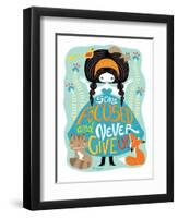 Stay Focused Doll-Gaia Marfurt-Framed Premium Giclee Print