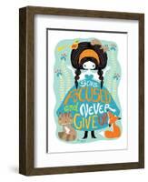 Stay Focused Doll-Gaia Marfurt-Framed Giclee Print