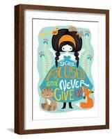 Stay Focused Doll-Gaia Marfurt-Framed Giclee Print