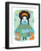 Stay Focused Doll-Gaia Marfurt-Framed Giclee Print