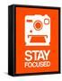 Stay Focused Polaroid Camera 3-NaxArt-Framed Stretched Canvas