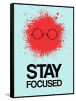 Stay Focused Splatter 1-NaxArt-Framed Stretched Canvas