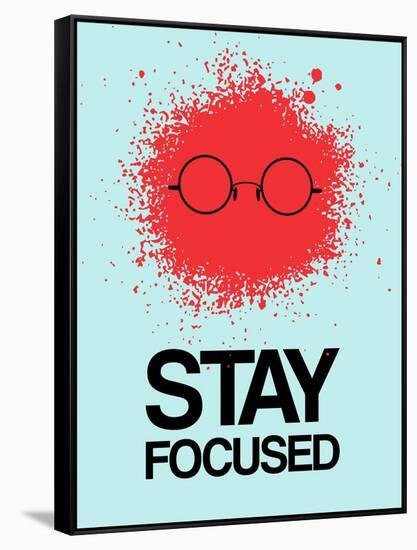 Stay Focused Splatter 1-NaxArt-Framed Stretched Canvas