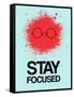 Stay Focused Splatter 1-NaxArt-Framed Stretched Canvas