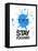 Stay Focused Splatter 2-NaxArt-Framed Stretched Canvas