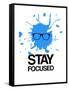 Stay Focused Splatter 2-NaxArt-Framed Stretched Canvas