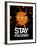 Stay Focused Splatter 3-NaxArt-Framed Art Print