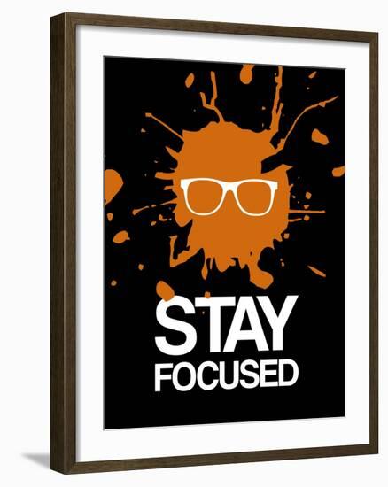 Stay Focused Splatter 3-NaxArt-Framed Art Print