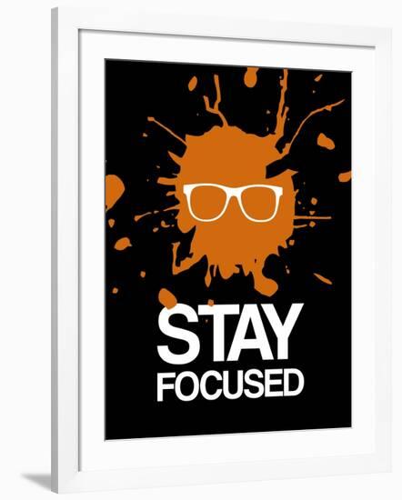 Stay Focused Splatter 3-NaxArt-Framed Art Print