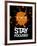 Stay Focused Splatter 3-NaxArt-Framed Art Print