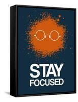 Stay Focused Splatter 4-NaxArt-Framed Stretched Canvas