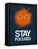 Stay Focused Splatter 4-NaxArt-Framed Stretched Canvas