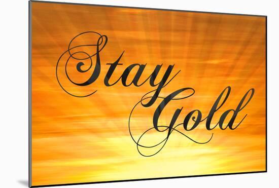 Stay Gold Ponyboy-null-Mounted Poster