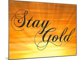 Stay Gold Ponyboy-null-Mounted Poster