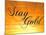 Stay Gold Ponyboy-null-Mounted Poster