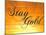 Stay Gold Ponyboy-null-Mounted Poster