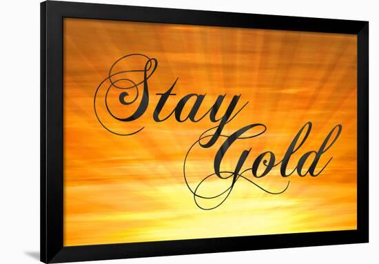 Stay Gold Ponyboy-null-Framed Poster