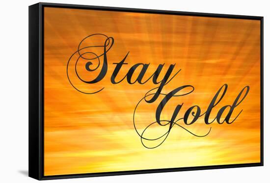 Stay Gold Ponyboy-null-Framed Stretched Canvas