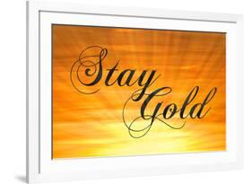 Stay Gold Ponyboy-null-Framed Art Print