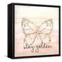 Stay Golden Butterfly-Kimberly Allen-Framed Stretched Canvas