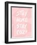 Stay Home Stay Cozy-Anna Quach-Framed Art Print