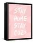 Stay Home Stay Cozy-Anna Quach-Framed Stretched Canvas