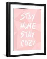 Stay Home Stay Cozy-Anna Quach-Framed Art Print