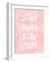 Stay Home Stay Cozy-Anna Quach-Framed Art Print