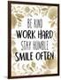 Stay Humble 1-Kimberly Allen-Framed Art Print