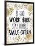 Stay Humble 1-Kimberly Allen-Framed Art Print