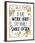 Stay Humble 1-Kimberly Allen-Framed Art Print