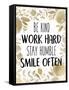 Stay Humble 1-Kimberly Allen-Framed Stretched Canvas