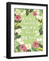 Stay Humble-Shelly Hely-Framed Art Print