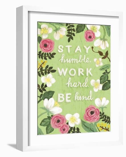 Stay Humble-Shelly Hely-Framed Art Print