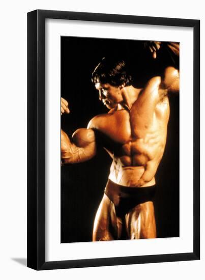 Stay Hungry, Arnold Schwarzenegger, 1976-null-Framed Premium Photographic Print